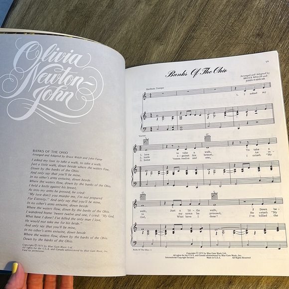 Olivia Newton John Songbook 1974 Piano/Vocal/Chords Rare Vtg. Excellent Cond. - Picture 11 of 16